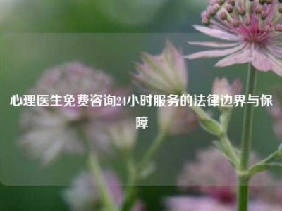 心理医生免费咨询24小时服务的法律边界与保障